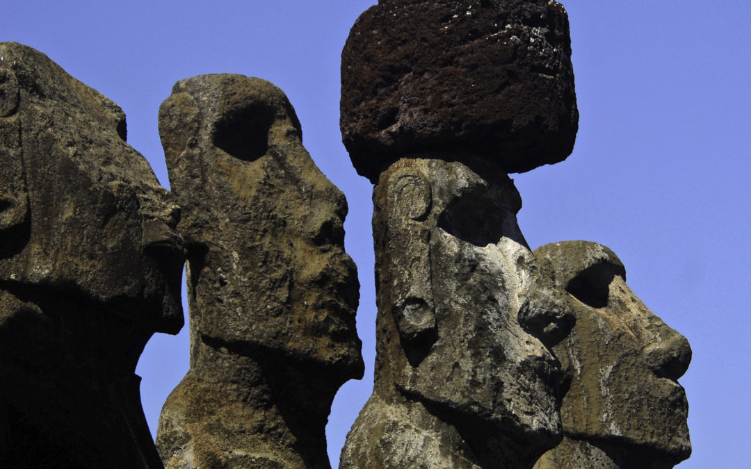 ePostcard #30:  Twilight at Rapa Nui (Easter Island, Chile)